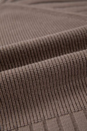 Goat Mixed Texture Knit Button V Neck Sweater Cardigan - Image 11