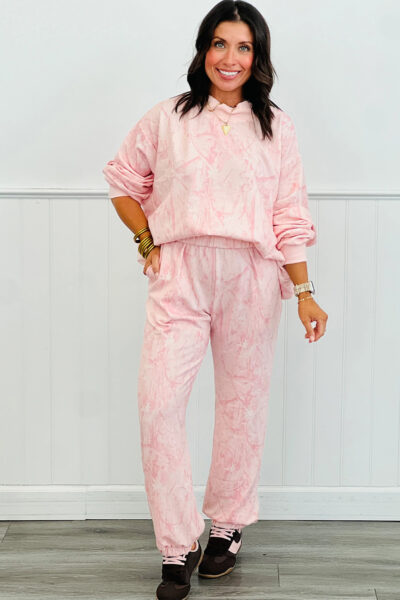 Alternative view of Pink Camo Print Jogger Pants Set