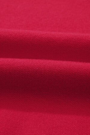 Fiery Red HO HO HO MERRY CHRISTMAS Drop Shoulder Loose Sweater - Image 11