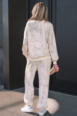 Khaki Camo Print Jogger Pants Set - Image 20