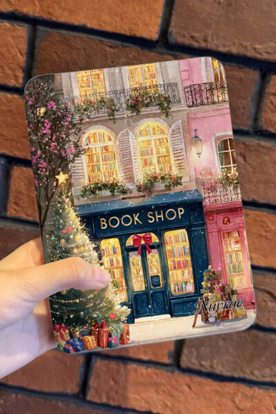 Winter Bookshop Kindle Case Auto Wake Sleep Cover for Kindle