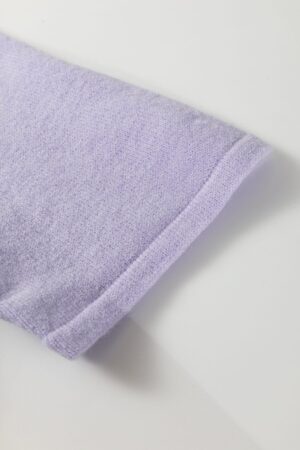 Lavendula 3/4 Sleeve Boxy Knit Button Down Sweater Cardigan - Image 12