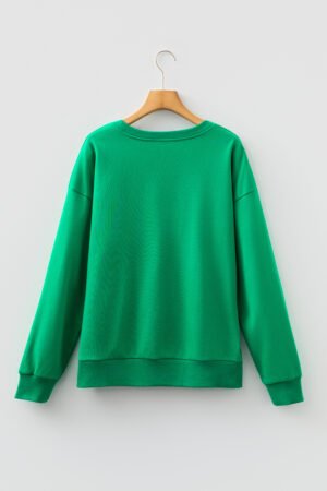 Sea Green Plaid MERRY Christmas Vacation Sweatshirt - Image 6