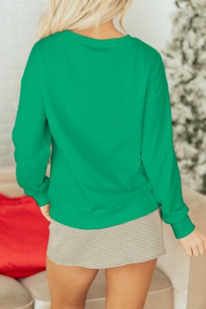 Sea Green Plaid MERRY Christmas Vacation Sweatshirt - Image 13