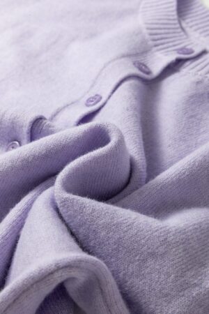 Lavendula 3/4 Sleeve Boxy Knit Button Down Sweater Cardigan - Image 13