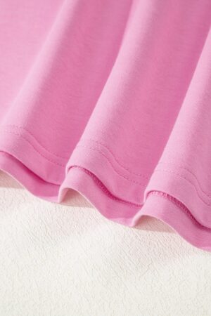 Pink Paisley Broderie Anglaise Valentine Heart Pattern Long Sleeve Patchwork Top - Image 10