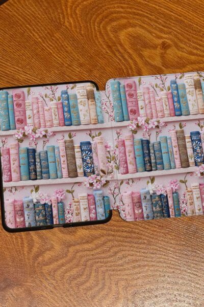 Alternative view of Bookshelf Floral Kindle Case for Book Lovers