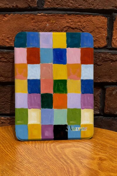 Unique Abstract Pattern Modern Art Grid Kindle Case