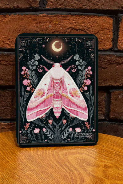 Pink Moth Romantic Gothic Kindle Case For Couple
