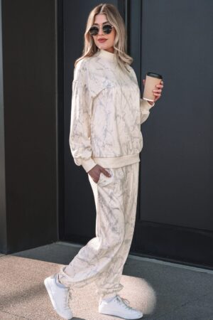 Khaki Camo Print Jogger Pants Set - Image 21