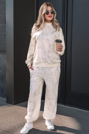 Khaki Camo Print Jogger Pants Set - Image 23