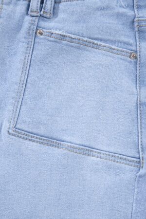 Beau Blue Loose Straight Leg Cropped High Waist Jeans - Image 8