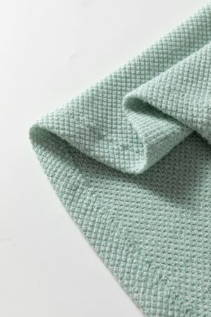 Moonlight Jade Textured Raglan Sleeve Knit Loose Top - Image 13