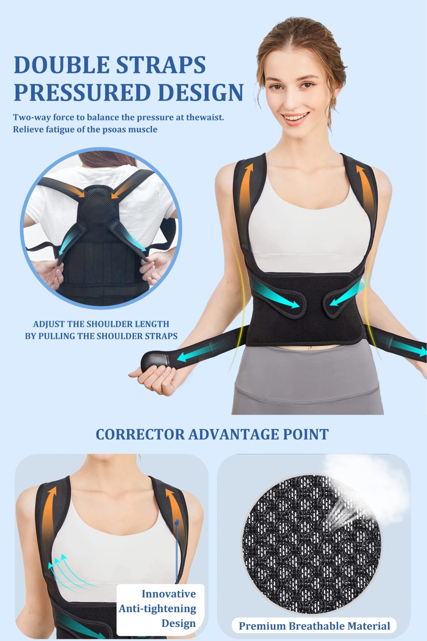 Advanced Full Back Posture Corrector for Women & Men - Image 4