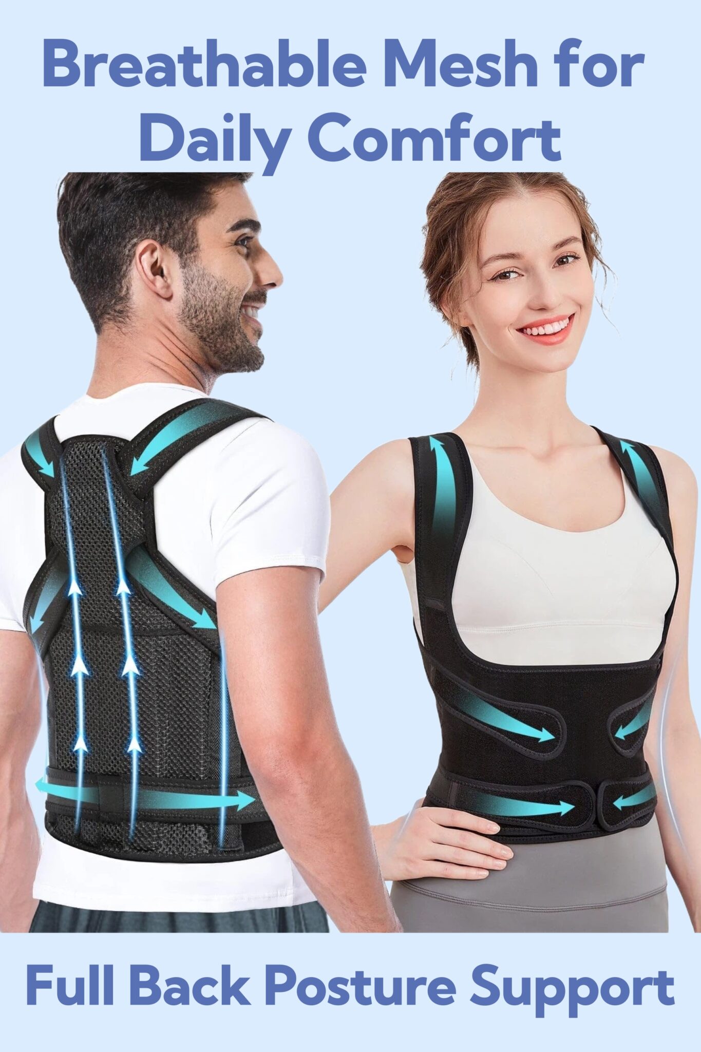 Advanced Full Back Posture Corrector for Women & Men