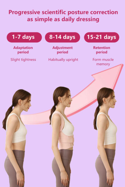 Alternative view of Posture Corrector Back Brace with Adjustable Support for Women