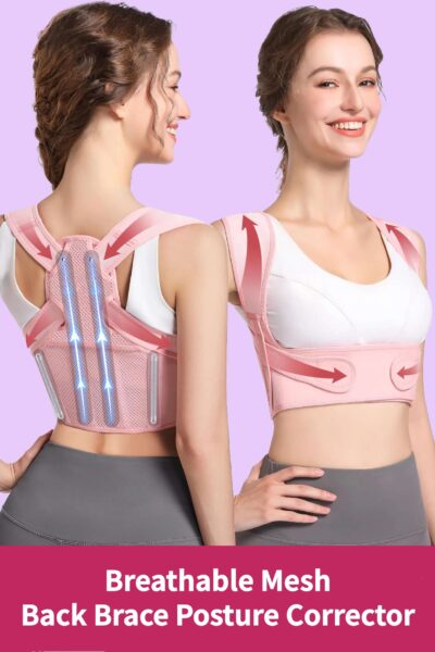 Posture Corrector for Women - Daily Use Adjustable Back Brace for Posture Improvement