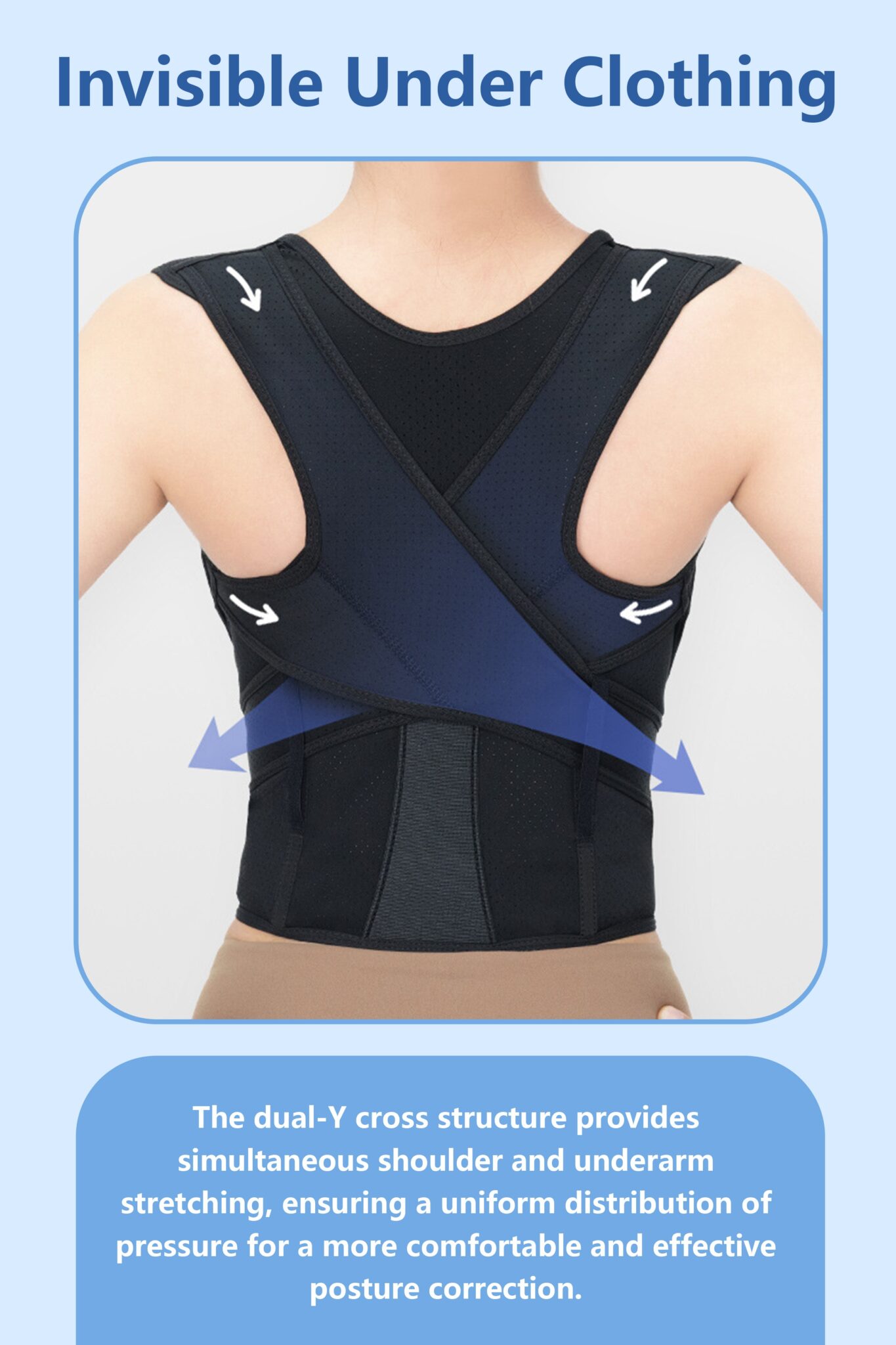 Posture Corrector for Men and Women – Adjustable Back Support Brace with Soft Memory Pad - Image 7